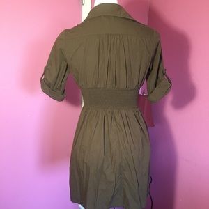 Militant Style brown zipper dress.